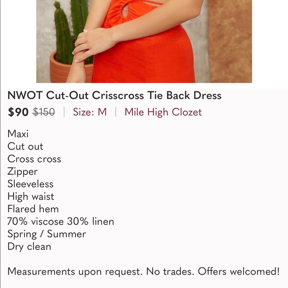 COPY - Cult Gaia Eileen Cut Out Dress - Picture 5 of 6